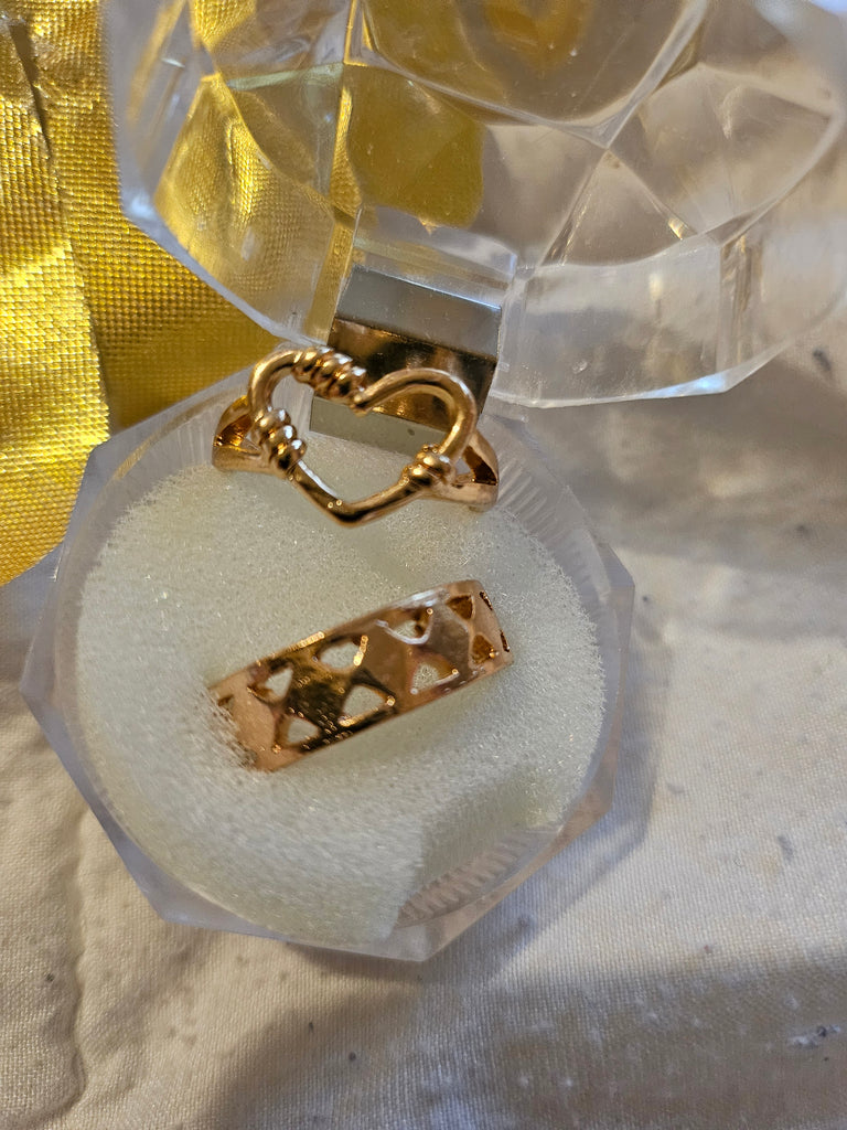 Heart ring set