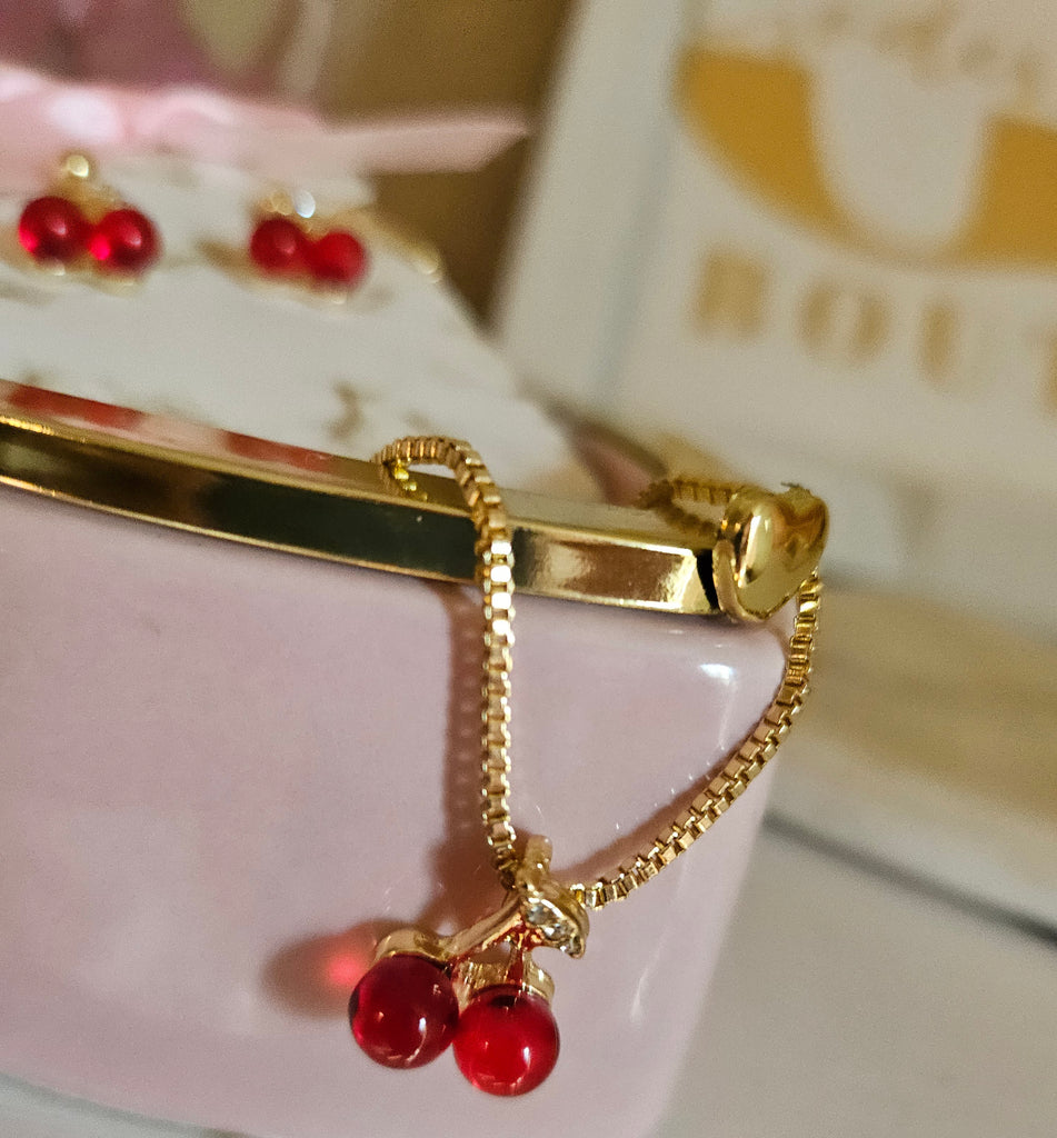Cherry Necklace Set