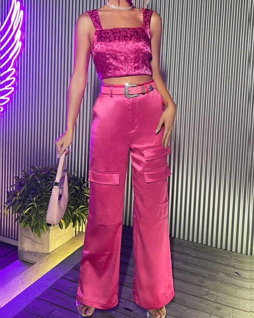 Pinky Cargo Pants